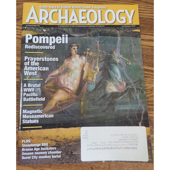 Archaeology Magazine Pompeii Mesoamerican Statues WWII Battlefield July Aug 2019 - Picture 3 of 6